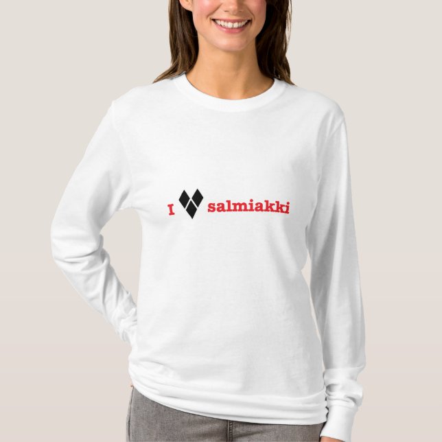 Camiseta Me encanta salmiakki (Anverso)
