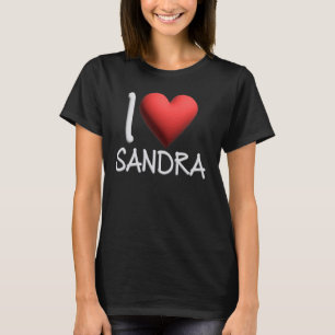 Camiseta Me Encanta Sandra Nombre Chica Personalizada Mujer
