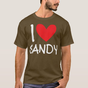 Camiseta Me encanta Sandy Name Chica personalizada Mujer BF