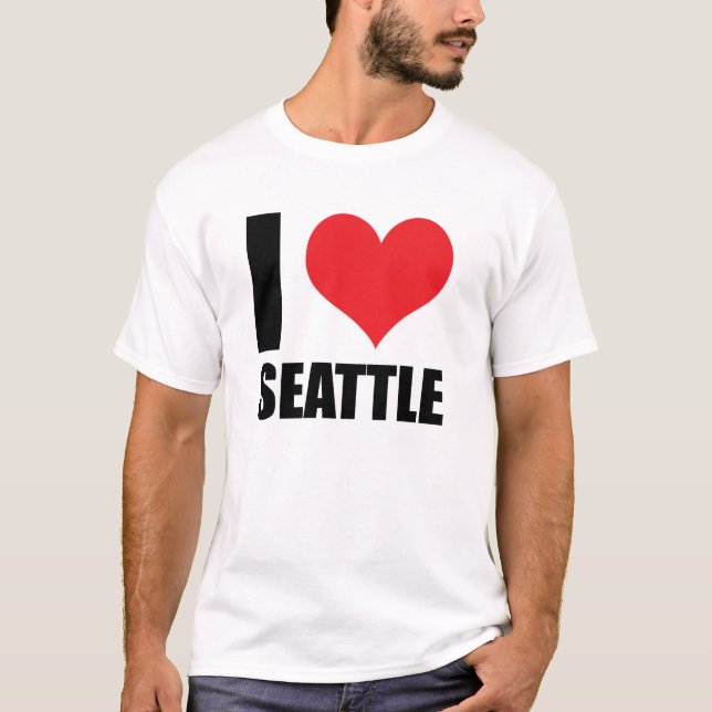 Camiseta Me encanta Seattle (Anverso)