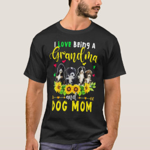 Camiseta Me Encanta Ser Abuela Y Perro Mamá Bernedoodle Sun