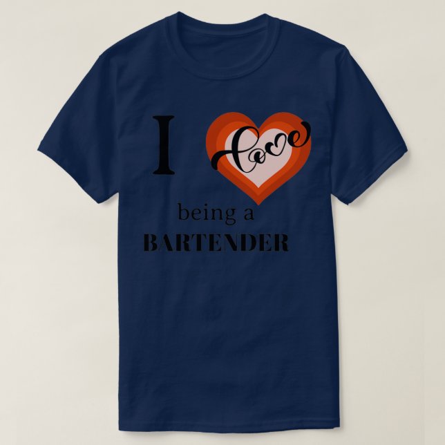 CAMISETA ME ENCANTA SER BARTENDER 2 (Diseño del anverso)