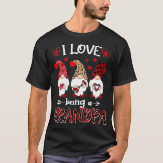 Camiseta Me encanta ser el abuelo Feliz Día de San Valentín
