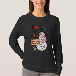 Camiseta Me Encanta Ser Jojo Navidades De Snowman Noches Gr