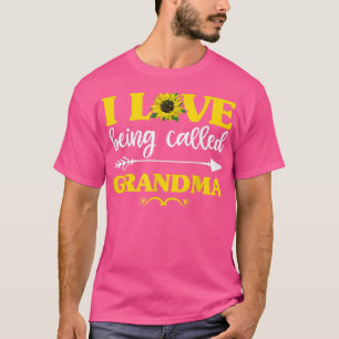 Camiseta Me Encanta Ser Llamada Abuela Girasol, Madre Diver
