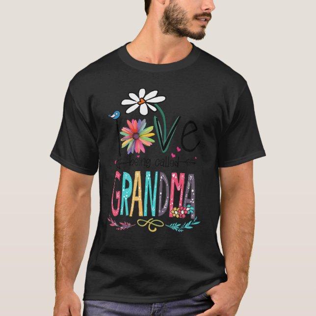 Camiseta Me Encanta Ser Llamada Abuela Mimi Nana Gigi Lover (Anverso)