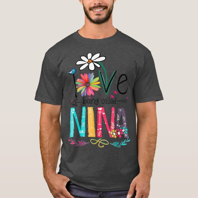 Camiseta Me Encanta Ser Llamada Abuela Nina Mimi Nana Gigi (Anverso)