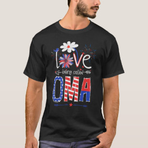 Camiseta Me Encanta Ser Llamado Bandera De Oma Usa 4 De Jul