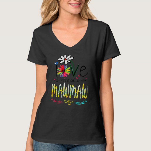 Camiseta Me Encanta Ser Llamado Día de la Madre De Girasol  (Anverso)