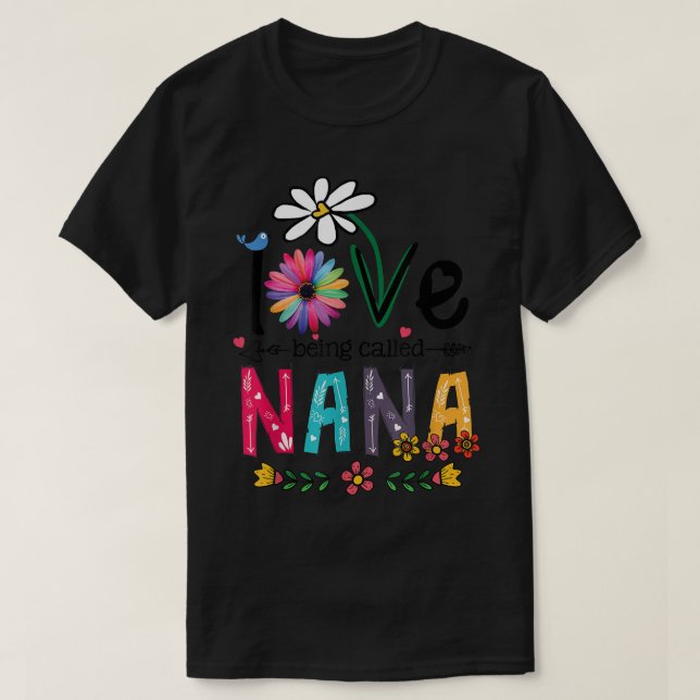 Camiseta Me Encanta Ser Llamado Día de la Madre Nana Sunflo (Diseño del anverso)