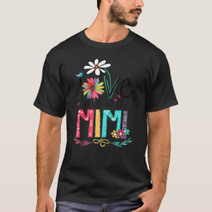 Camiseta Me encanta ser llamado Mimi Sunflower Día de la Ma