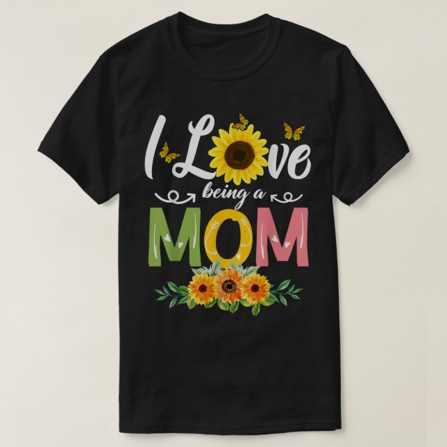 Camiseta Me Encanta Ser Mamá Día de la Madre Girasol 2022 T (Diseño del anverso)