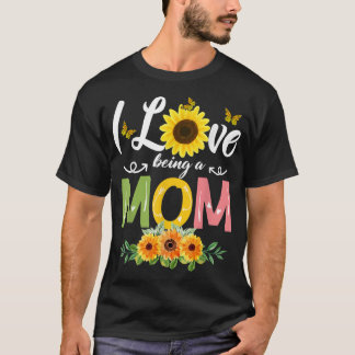 Camiseta Me Encanta Ser Mamá Día de la Madre Girasol 2022 T