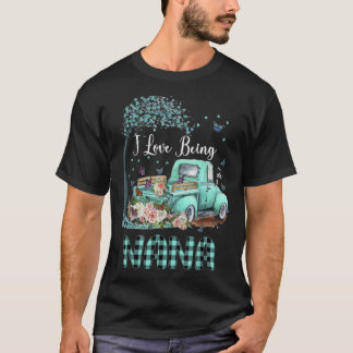 Camiseta Me encanta ser Nana Truck Flower Mother's Day for 