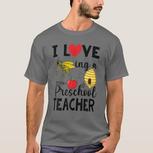 Camiseta Me Encanta Ser Profesor De Preescolar, Abeja Graci (Anverso)