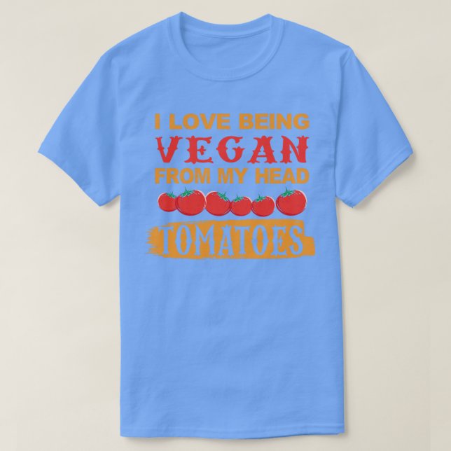 Camiseta Me encanta ser tomates VEGAN (Diseño del anverso)