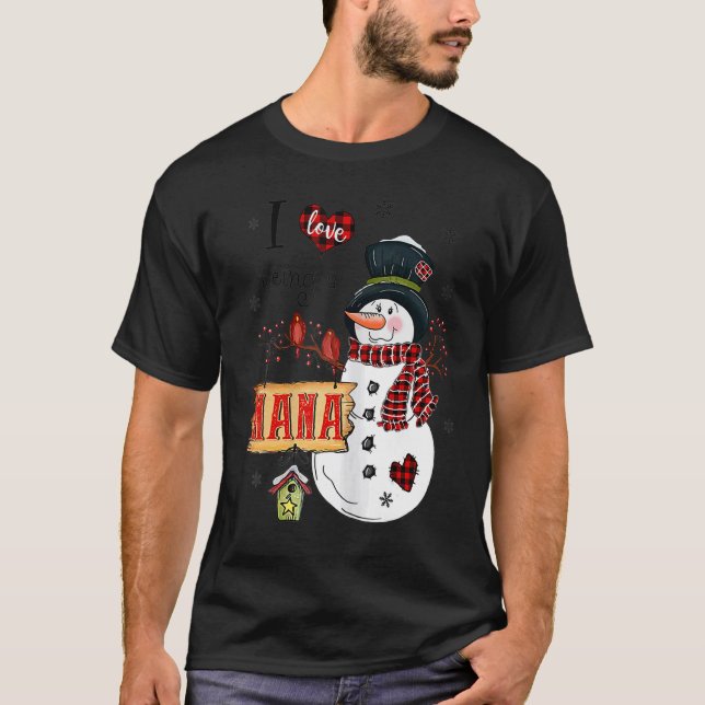 Camiseta Me Encanta Ser Un Árbol De Xmas De Navidades Nana (Anverso)