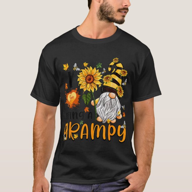Camiseta Me Encanta Ser Un Buen Gnome De Otoño De Otoño Gra (Anverso)