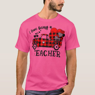 Camiseta Me Encanta Ser Un Camión De Maestros Rojo Buffalo