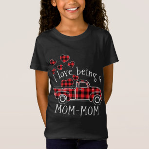 Camiseta Me encanta ser un Camión Rojo MOM-MOM con valencia