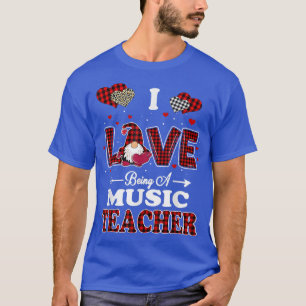 Camiseta Me Encanta Ser Un Día de San Valentín De Música