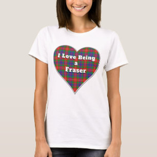 Camiseta Me encanta ser un fraser amante clan corazón tartá