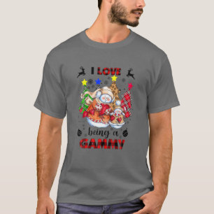 Camiseta Me Encanta Ser Un Gammy Snowman Navidades Pine Tre