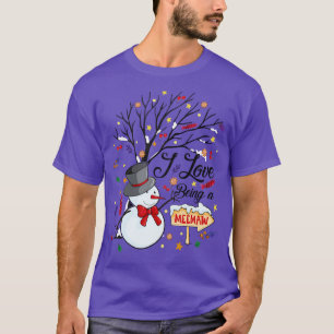 Camiseta Me encanta ser un hombre de nieve mimo y divertida