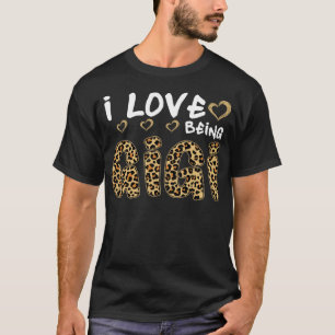Camiseta Me encanta ser un leopardo de las camisas Gigi