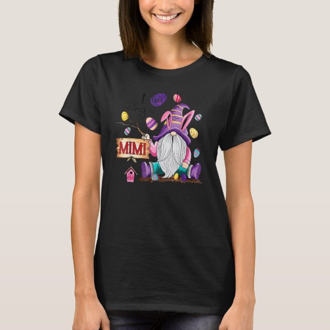 Camiseta Me Encanta Ser Un Mimi Gnome En La Caza De Huevos  (Anverso)