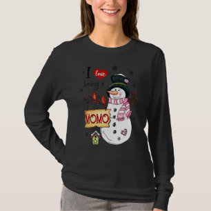 Camiseta Me Encanta Ser Un Momo Navidades De Snowman Xmas 1