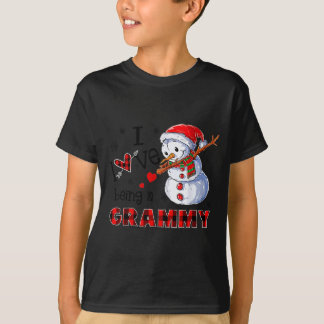 Camiseta Me encanta ser un muñeco de nieve Grammy Dab Navid