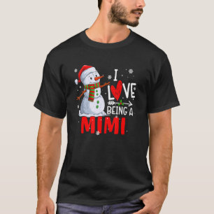 Camiseta Me Encanta Ser Un Navidad Mimi De Nieve