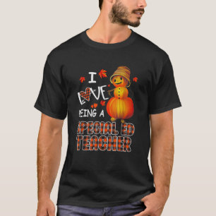 Camiseta Me Encanta Ser Un Profesor Especial De Calabaza De