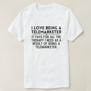 Camiseta Me encanta ser un telemarketer divertido y diverti