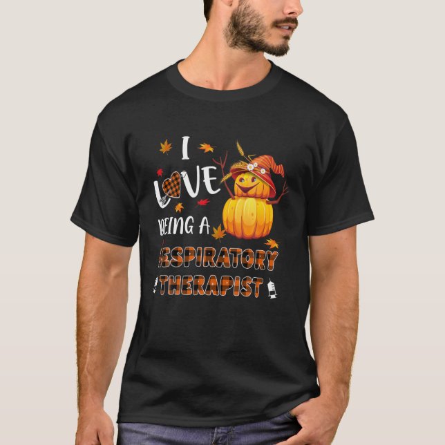 Camiseta Me Encanta Ser Un Terapia Respiratoria Caída (Anverso)