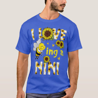 Camiseta Me encanta ser una abeja de girasoles de Nini, el 