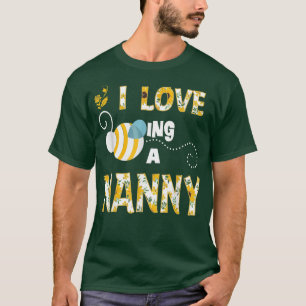 Camiseta Me Encanta Ser Una Abuela De Abeja De Girasol.