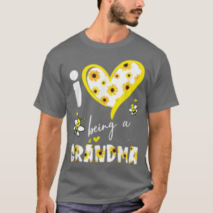 Camiseta Me encanta ser una abuela de abeja de girasol día 