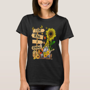 Camiseta Me Encanta Ser Una Abuela Gnome De Girasol Gracias