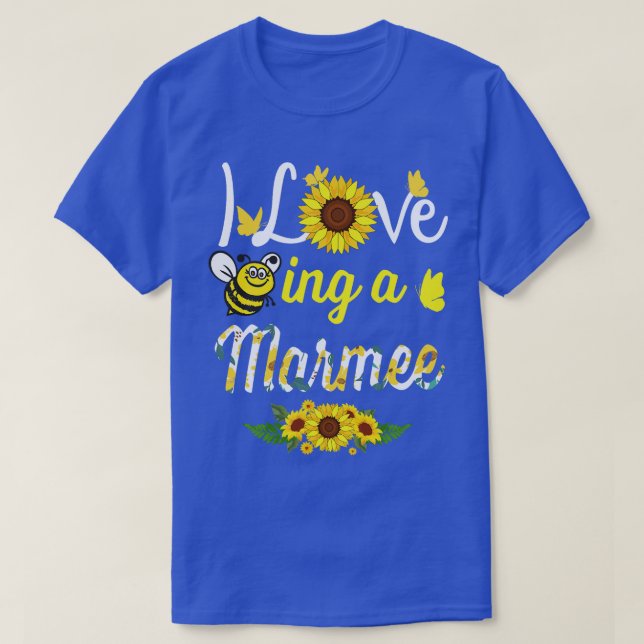 Camiseta Me Encanta Ser Una Abuela Marmee Abeja De Giro (Diseño del anverso)