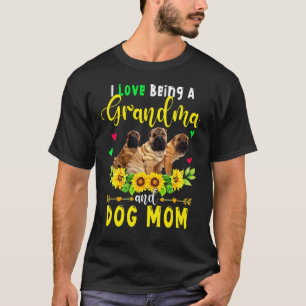 Camiseta Me Encanta Ser Una Abuela Y Una Madre Perra Cute S