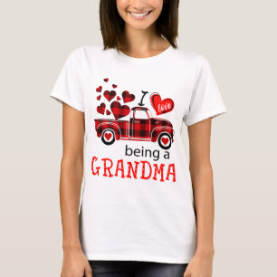 Camiseta Me encanta ser una camioneta roja de la abuela