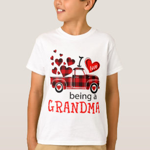 Camiseta Me encanta ser una camioneta roja de la abuela