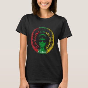 Camiseta Me Encanta Ser Una Mujer Negra Enfermera De Histor