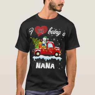 Camiseta Me Encanta Ser Una Nana Xmas Feliz Regalo De Snowm