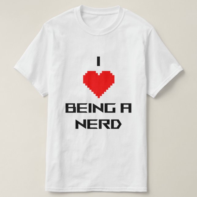 Camiseta Me encanta ser una nerd (Diseño del anverso)