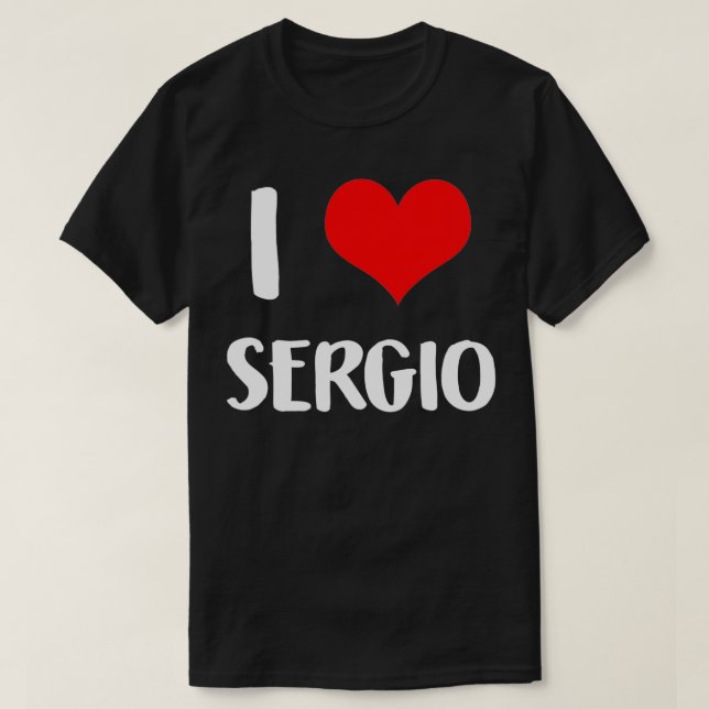 Camiseta Me encanta SERGIO valentine, lo siento señoras, co (Diseño del anverso)