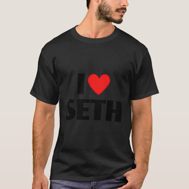 Camiseta Me encanta Seth First Name - I Heart Seth (Anverso)