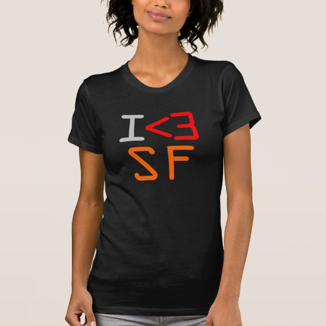 Camiseta Me encanta SF (Anverso)